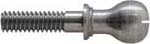 Top jaw screw, fancy, slotted, 1/4-20 thread